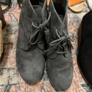Dr. Scholl's Charcoal Ankle Booties